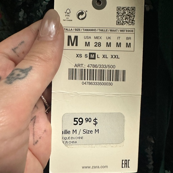 Backless Sequin ZARA nwt party dress ✨ 90s / disco realness - Picture 5 of 5